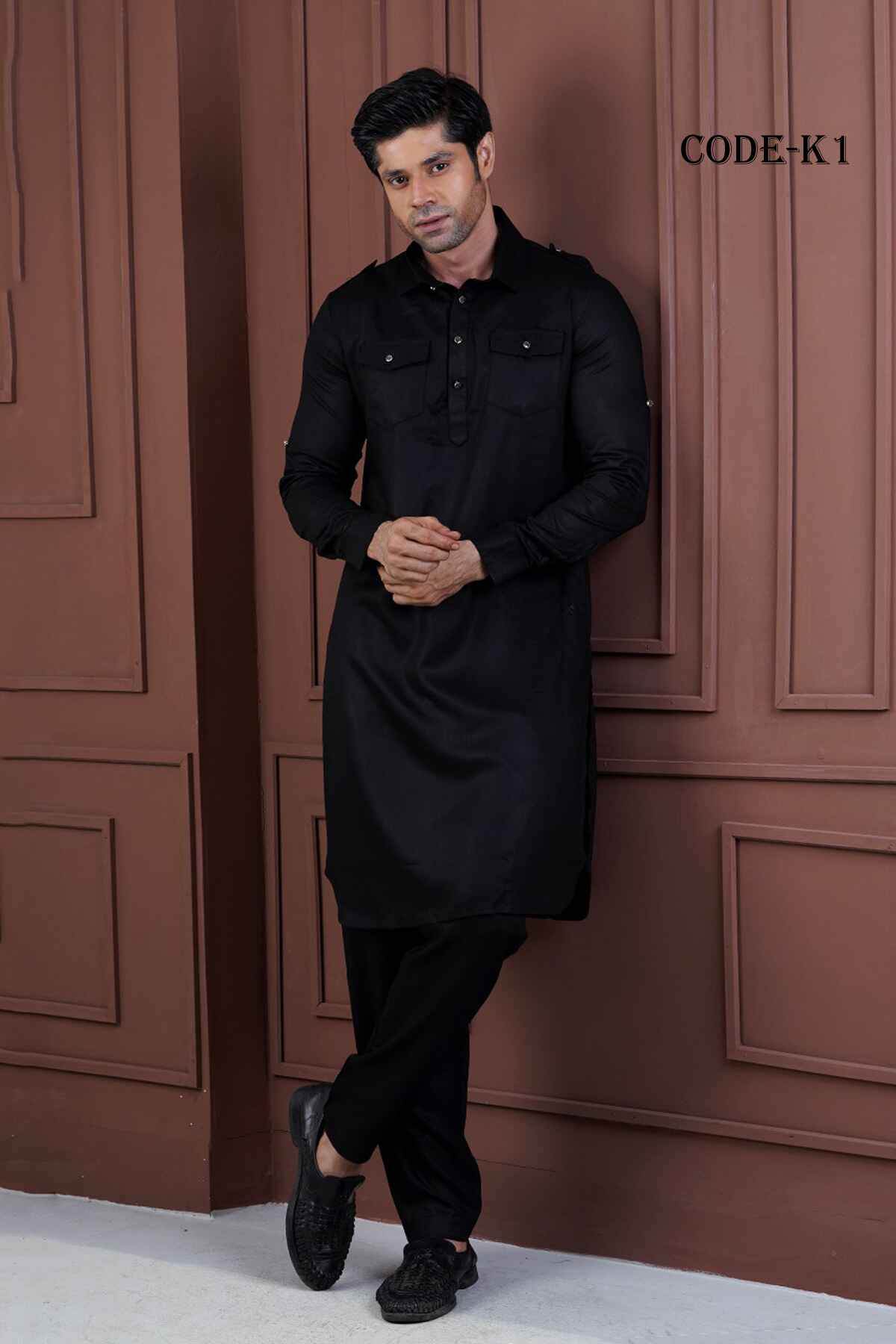 Regular Fit Formal Kabli Set K-1